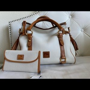 DB White/Natural Florentine Small Satchel w/wallet